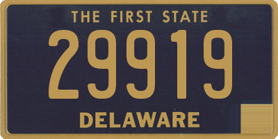 DE license plate 29919