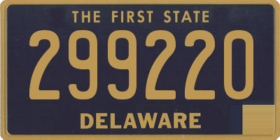 DE license plate 299220