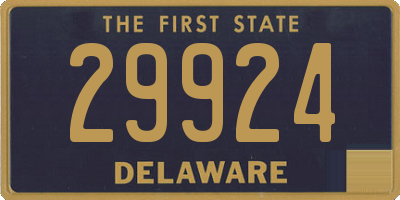 DE license plate 29924