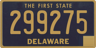 DE license plate 299275