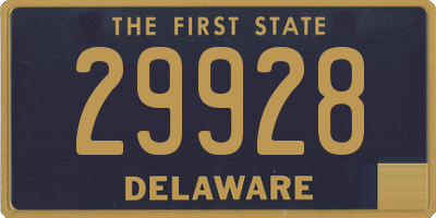 DE license plate 29928