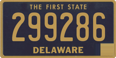 DE license plate 299286