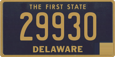 DE license plate 29930