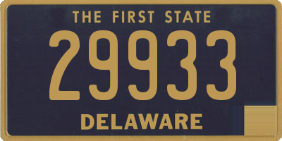 DE license plate 29933