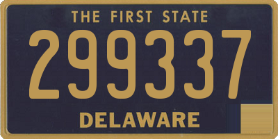 DE license plate 299337