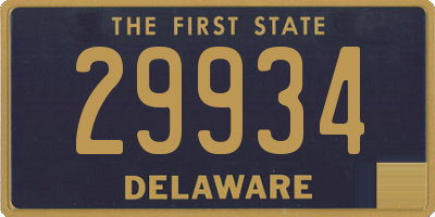 DE license plate 29934