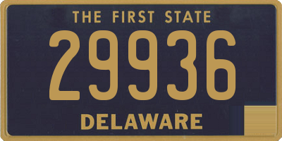 DE license plate 29936