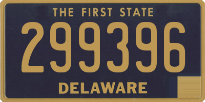 DE license plate 299396