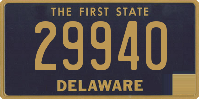 DE license plate 29940