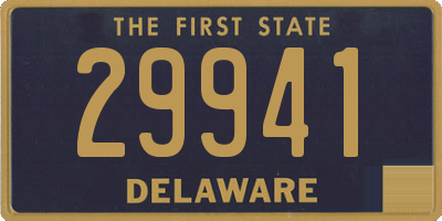 DE license plate 29941