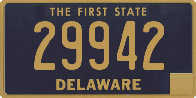 DE license plate 29942