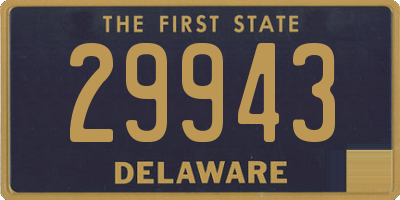 DE license plate 29943