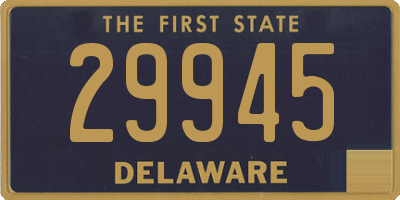 DE license plate 29945