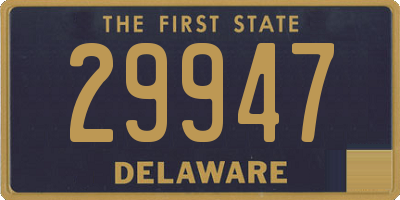 DE license plate 29947