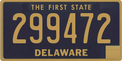 DE license plate 299472