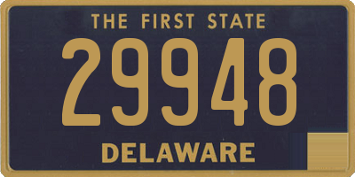 DE license plate 29948