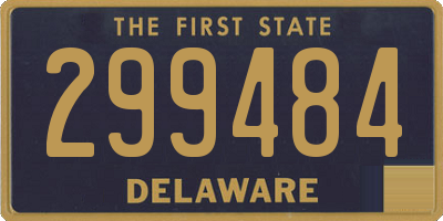 DE license plate 299484
