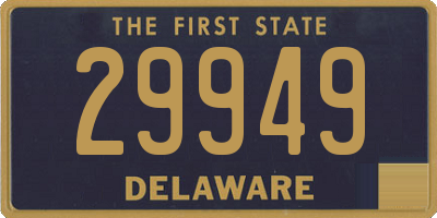 DE license plate 29949