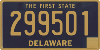 DE license plate 299501