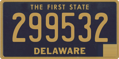 DE license plate 299532
