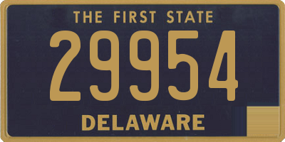 DE license plate 29954