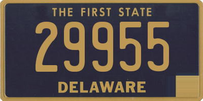 DE license plate 29955