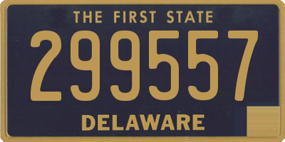 DE license plate 299557