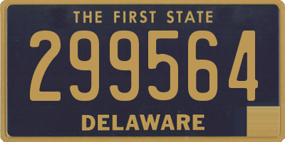 DE license plate 299564