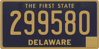 DE license plate 299580
