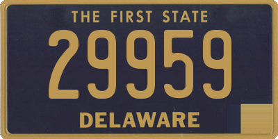 DE license plate 29959