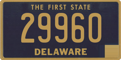 DE license plate 29960