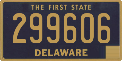 DE license plate 299606