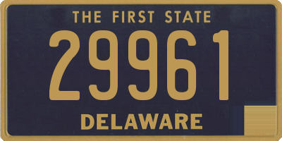 DE license plate 29961