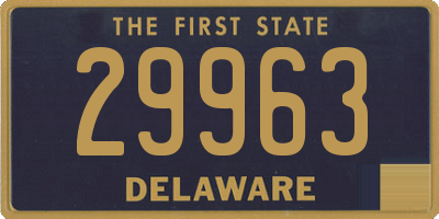 DE license plate 29963