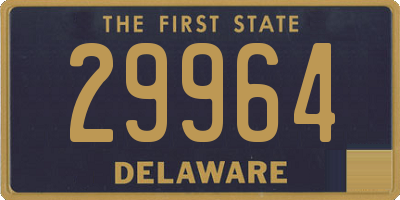 DE license plate 29964