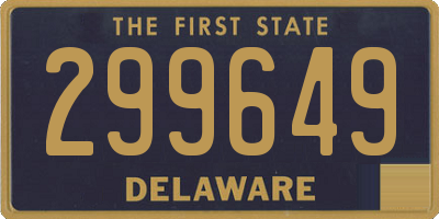DE license plate 299649