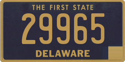 DE license plate 29965