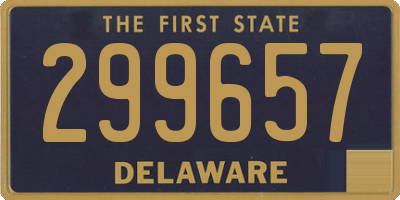 DE license plate 299657