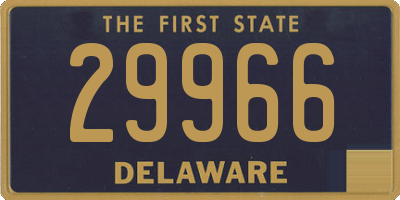 DE license plate 29966