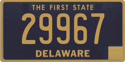 DE license plate 29967