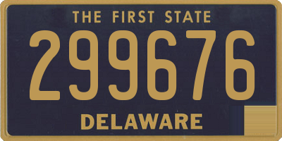 DE license plate 299676