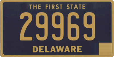 DE license plate 29969