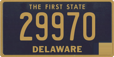 DE license plate 29970