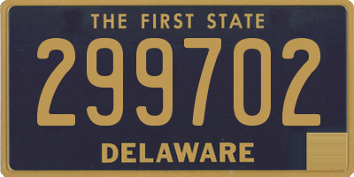 DE license plate 299702