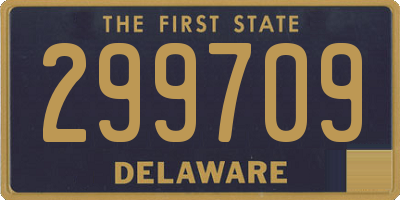 DE license plate 299709