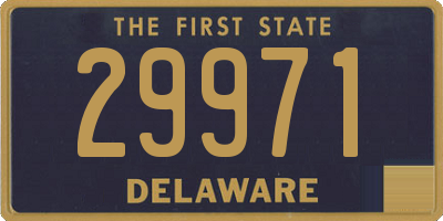 DE license plate 29971