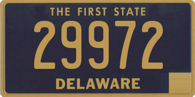 DE license plate 29972