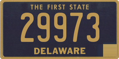 DE license plate 29973