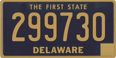 DE license plate 299730