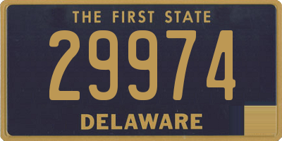 DE license plate 29974